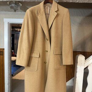 Brooks Brothers camel wool overcoat